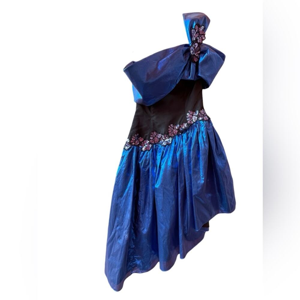 Vintage Gunne Sax Vintage 80s Steampunk Rock Ball Gown Gothic Sz:5/6